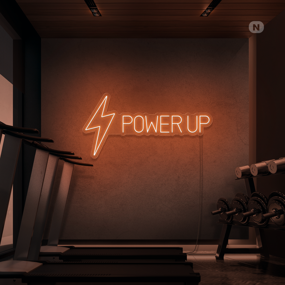 Cartel neon Power Up