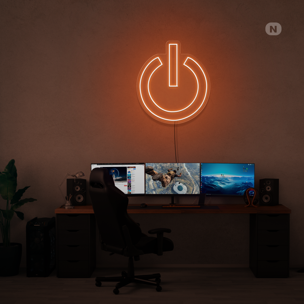Cartel neon Potencia