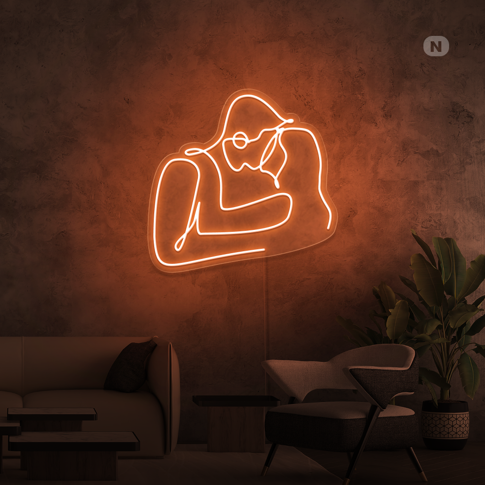 Cartel neon Amor de pareja