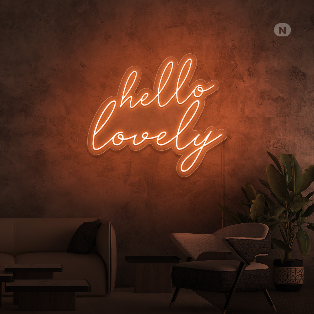 Cartel neon Hello Lovely