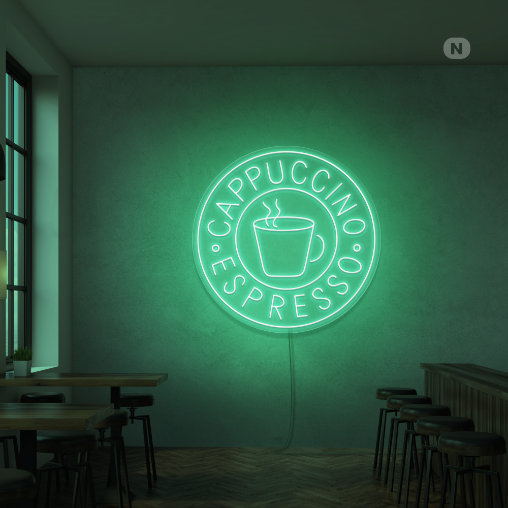 Cartel neon Cappucino Espresso