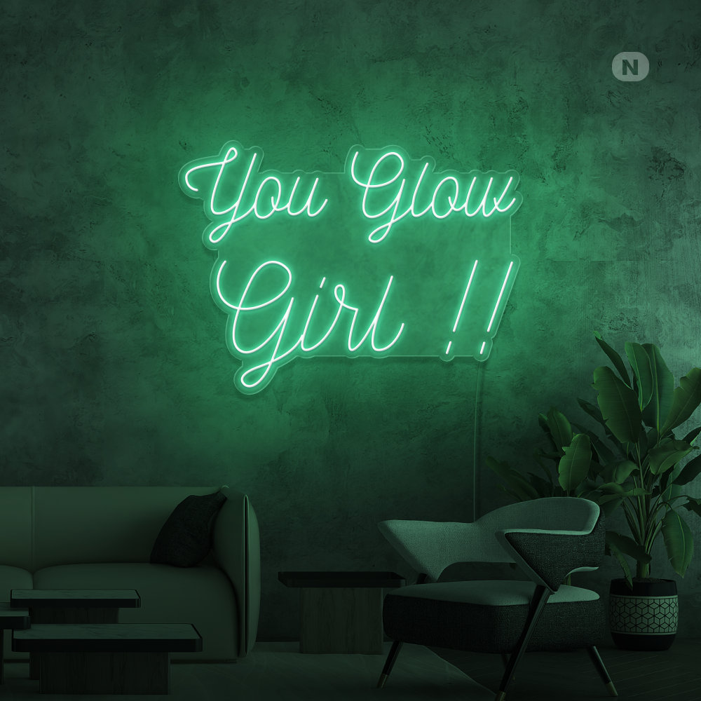 Cartel neon You Glow Girl