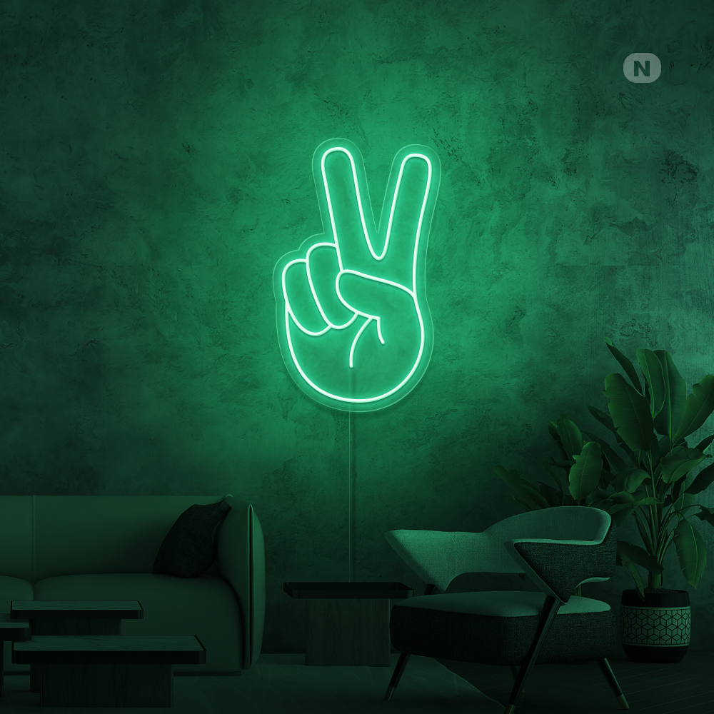 Cartel neon Paz