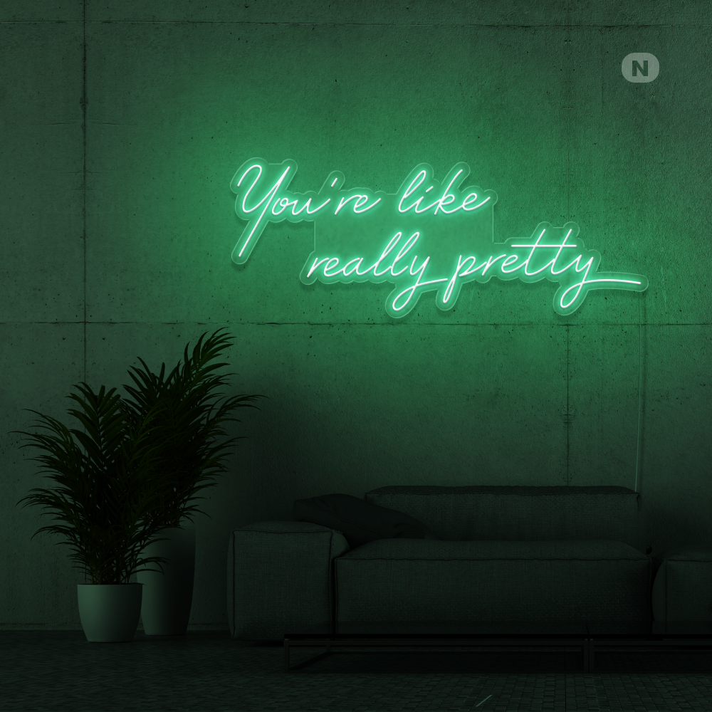 Cartel neon Cita de la vida
