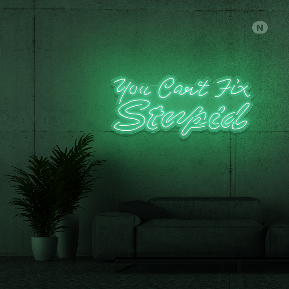 Cartel neon you can't fix stupid
