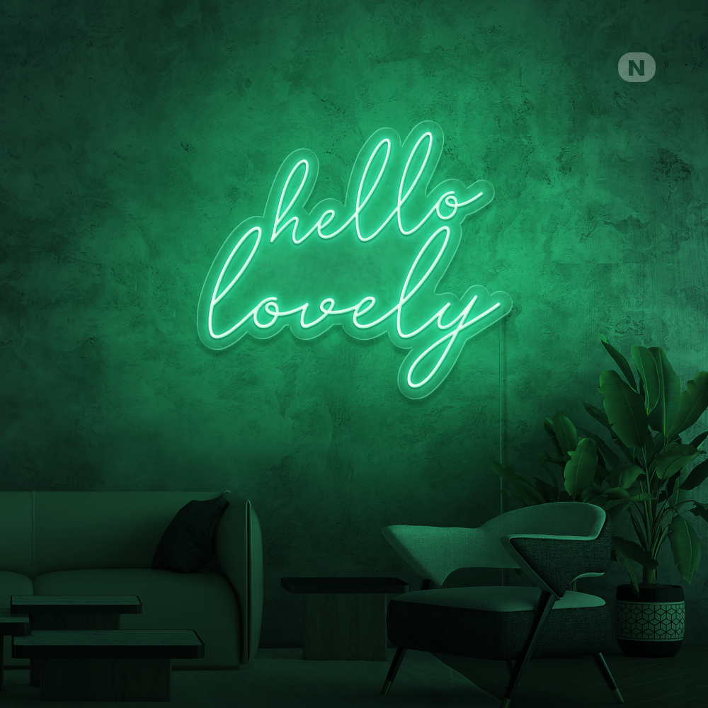 Cartel neon Hello Lovely