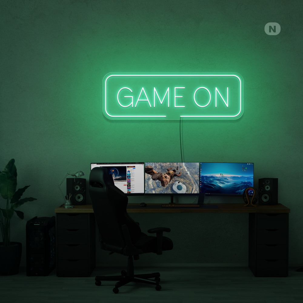 Cartel neon Game On