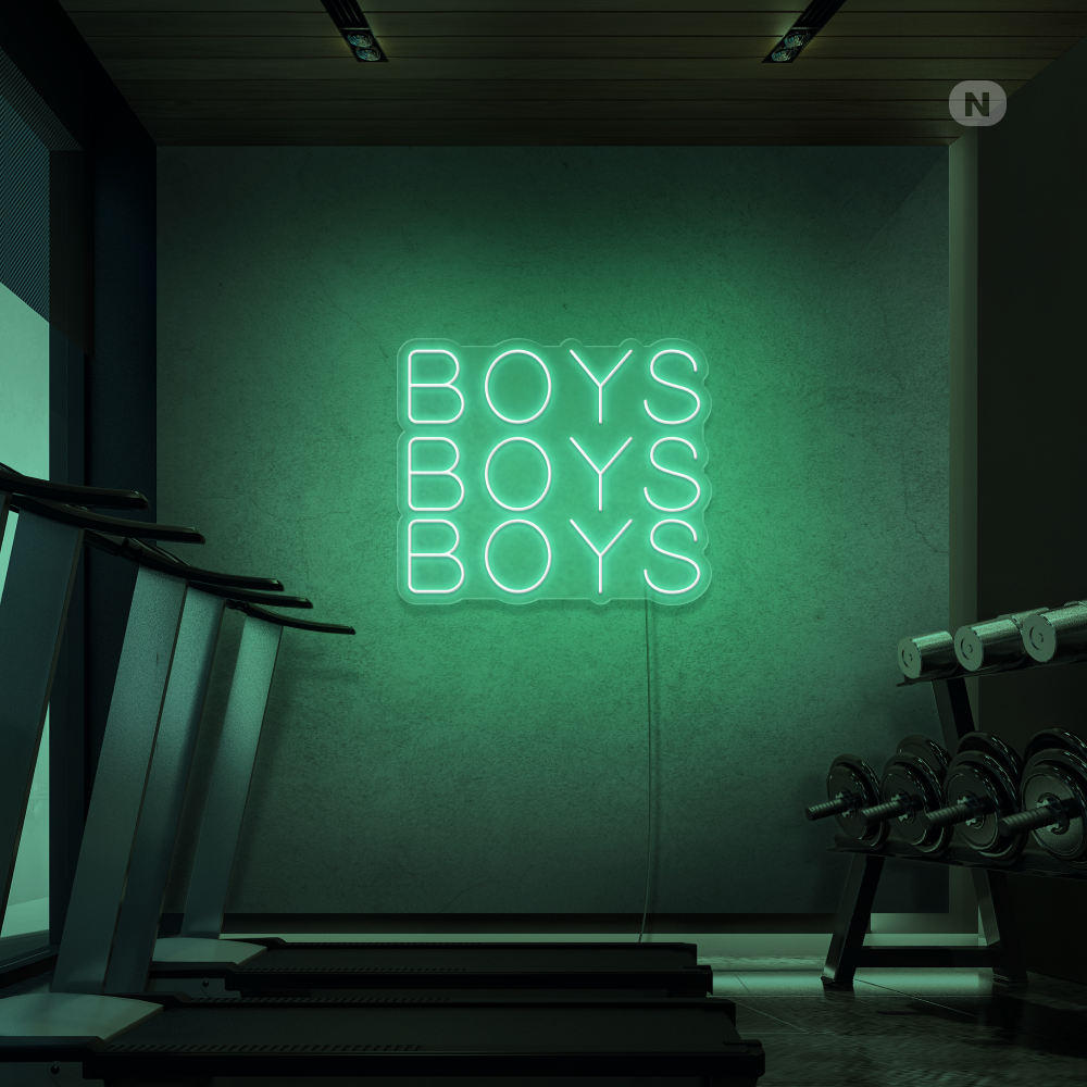 Cartel neon Boys Boys Boys