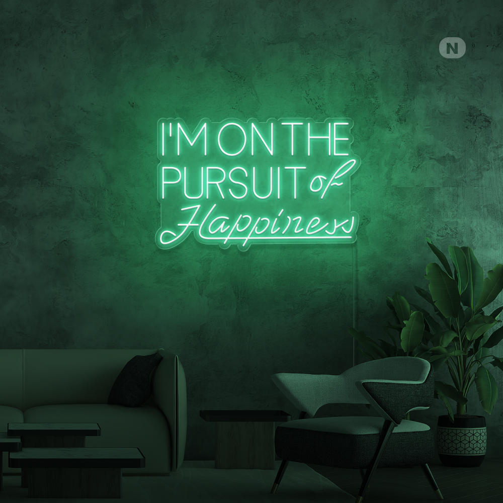 Cartel neon Hapiness
