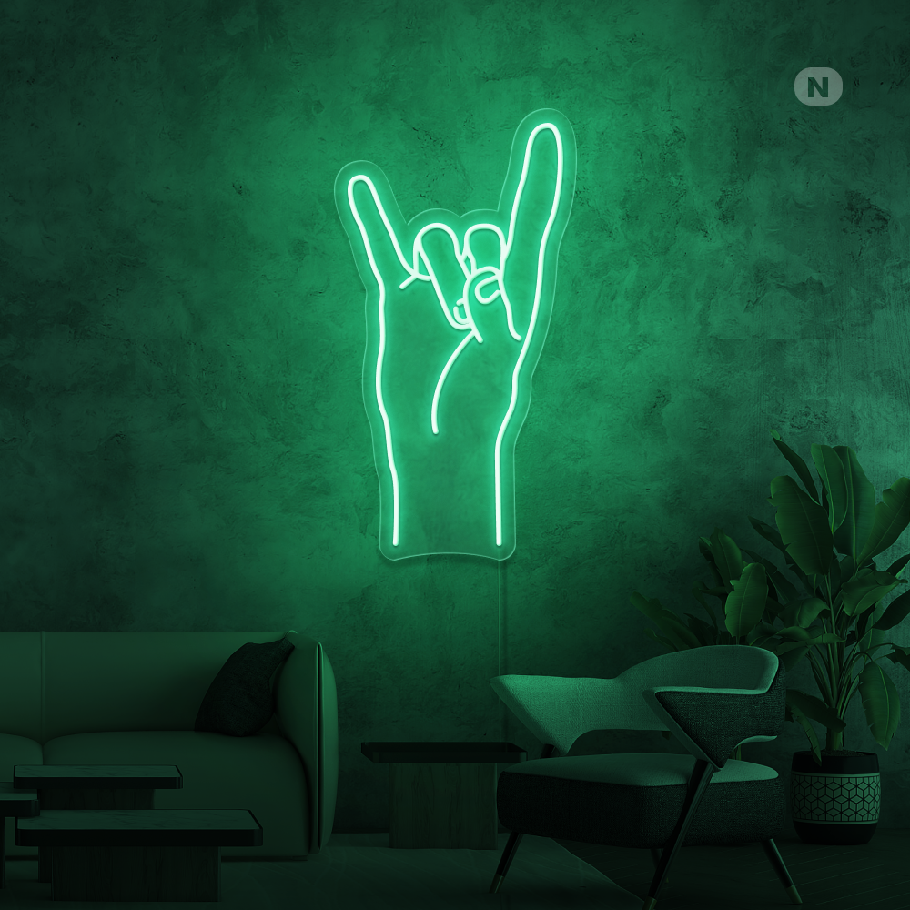 Cartel neon Rock & Roll