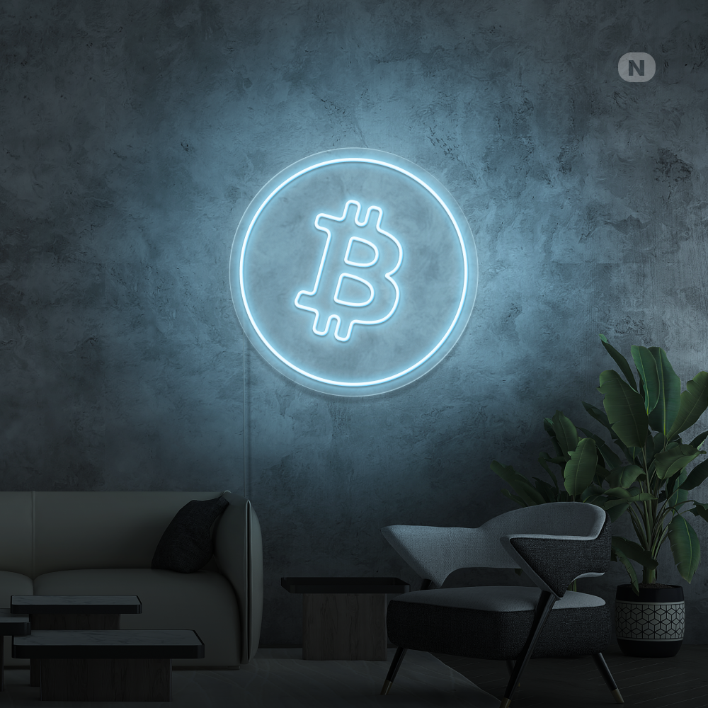 Cartel neon Bitcoin