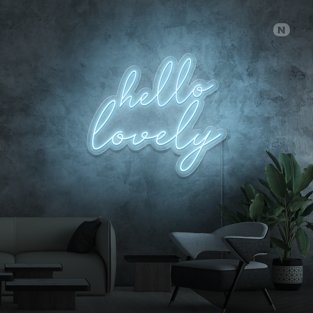 Cartel neon Hello Lovely