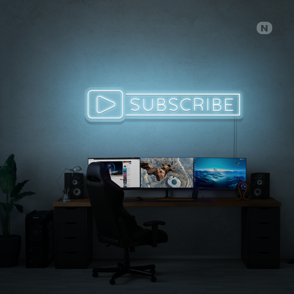 Cartel neon Subscribe