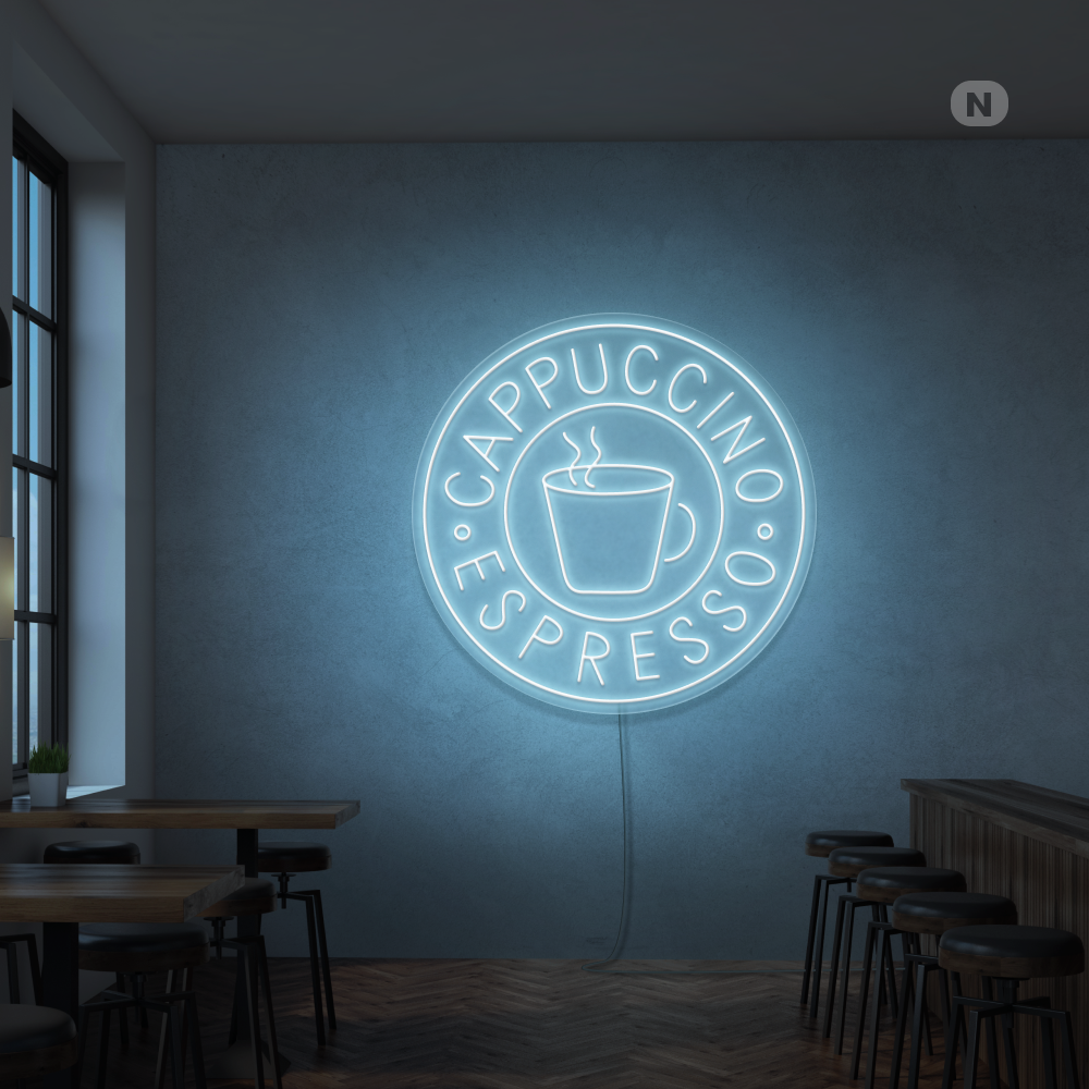 Cartel neon Cappucino Espresso