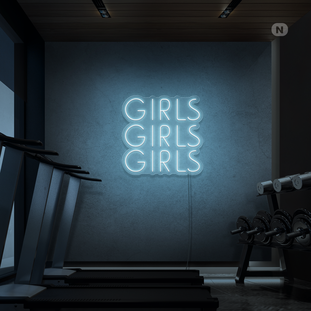 Cartel neon Girls Girls Girls