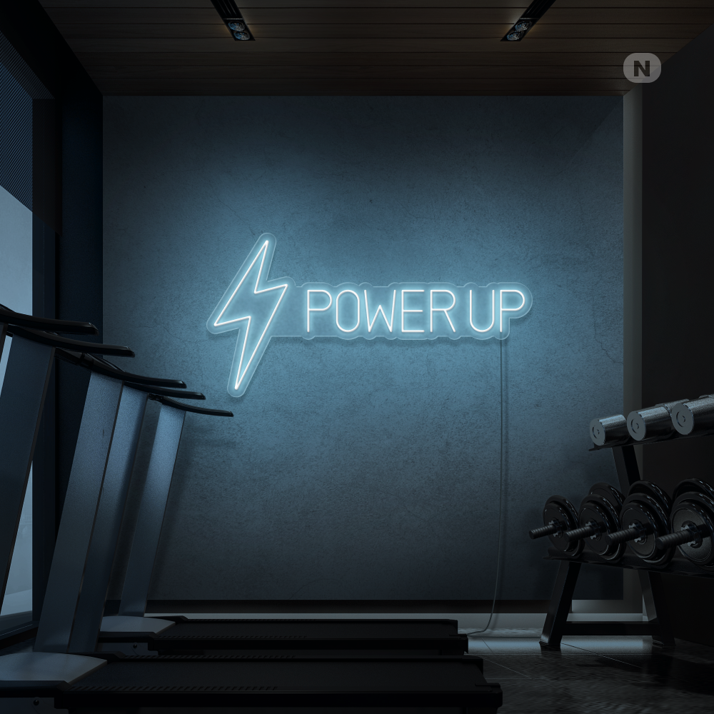 Cartel neon Power Up