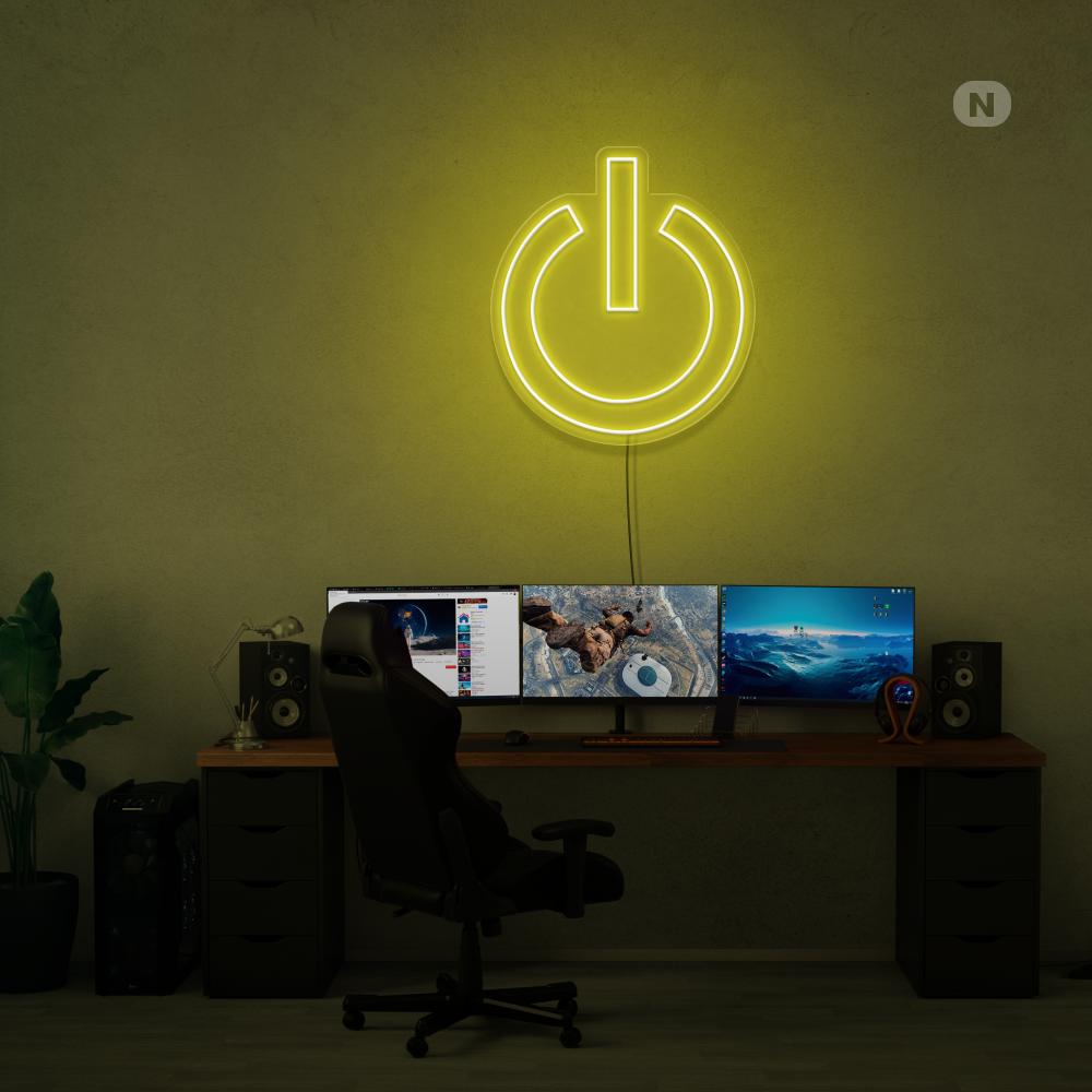 Cartel neon Potencia