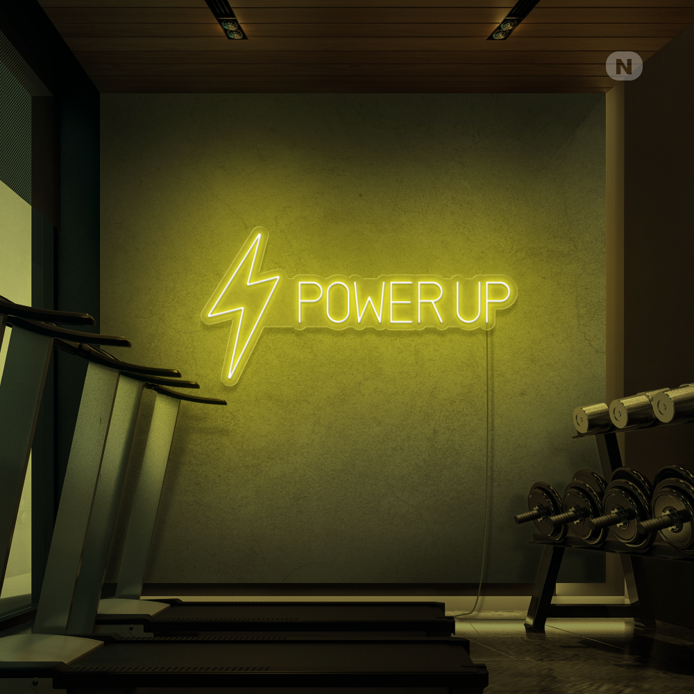 Cartel neon Power Up