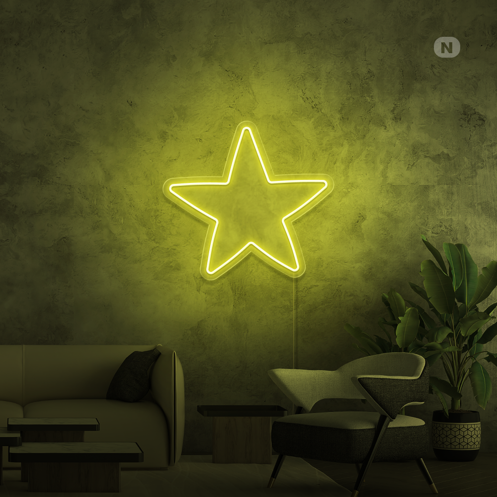 Cartel neon Estrella
