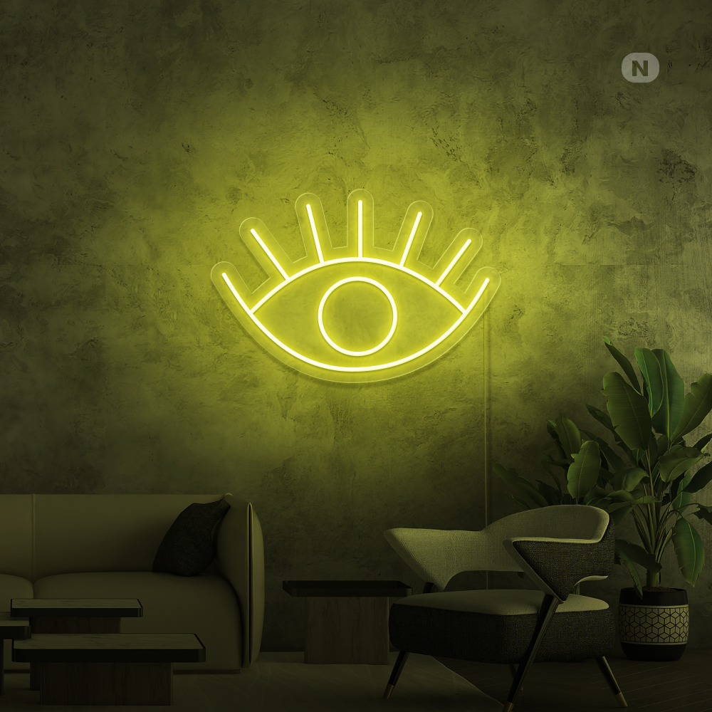 Cartel neon Ojo