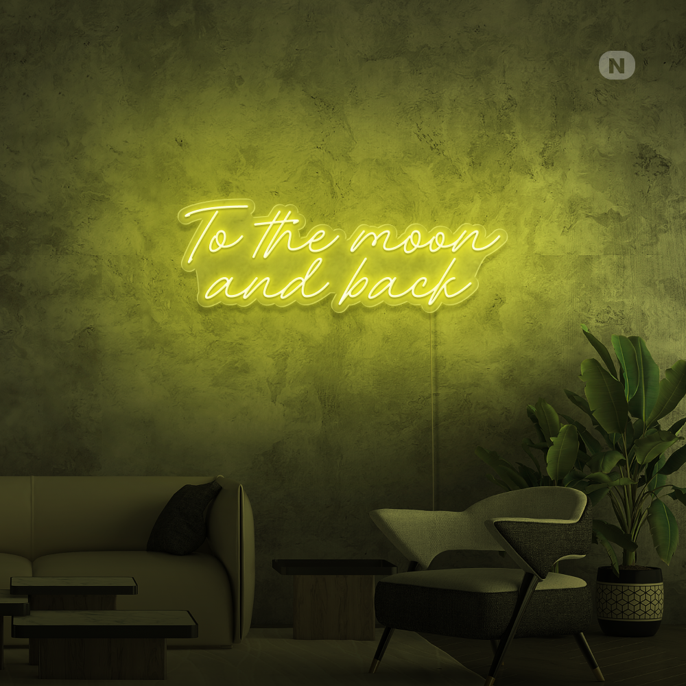 Cartel neon To The Moon and Back