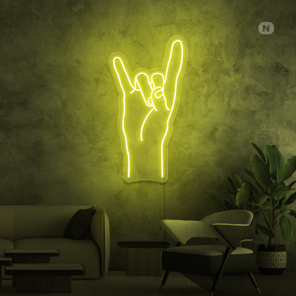 Cartel neon Rock & Roll