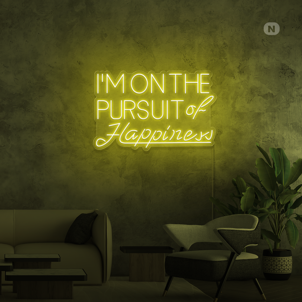 Cartel neon Hapiness