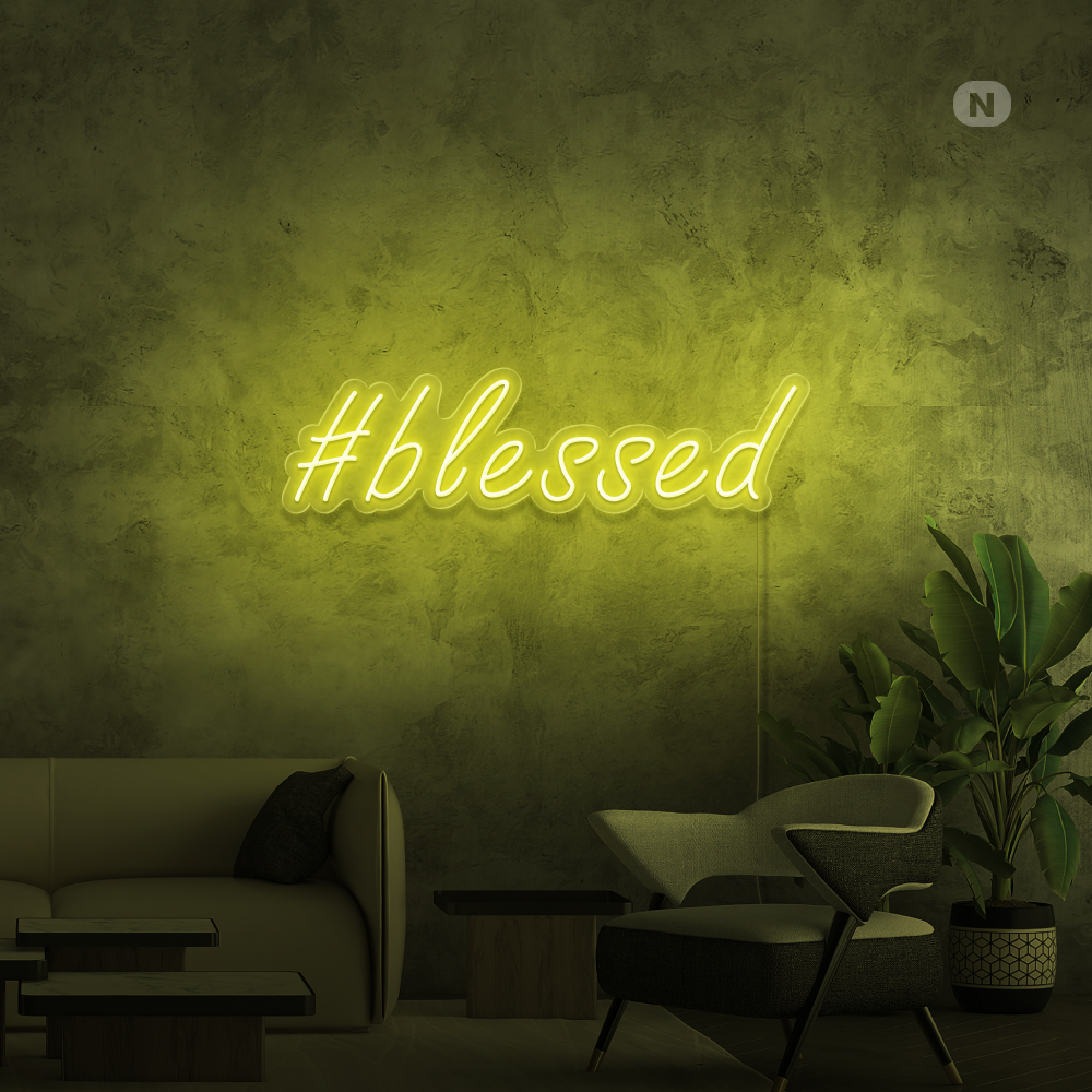 Cartel neon #Blessed