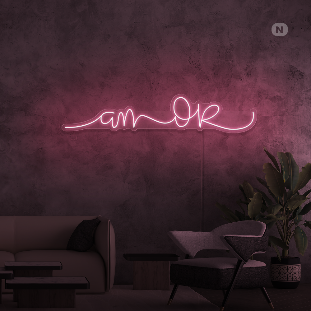 Cartel neon Amor 2
