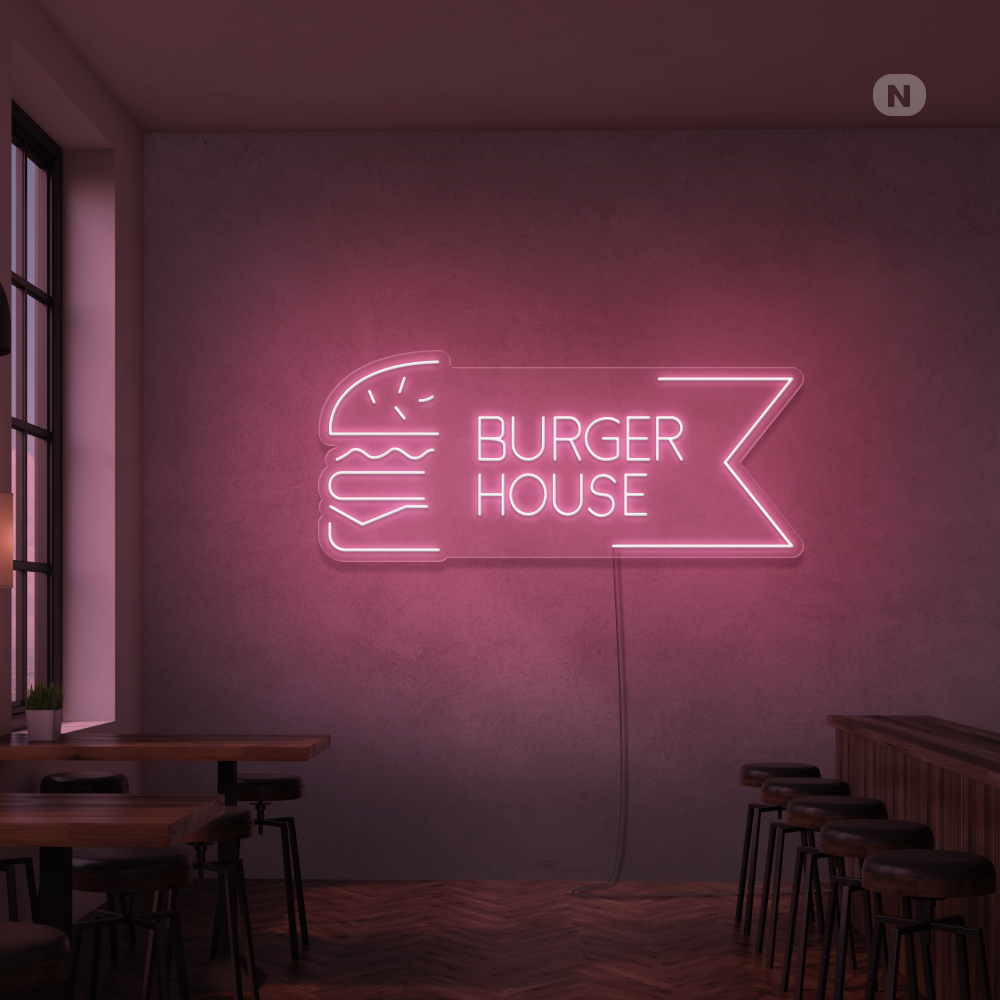 Cartel neon Burger House