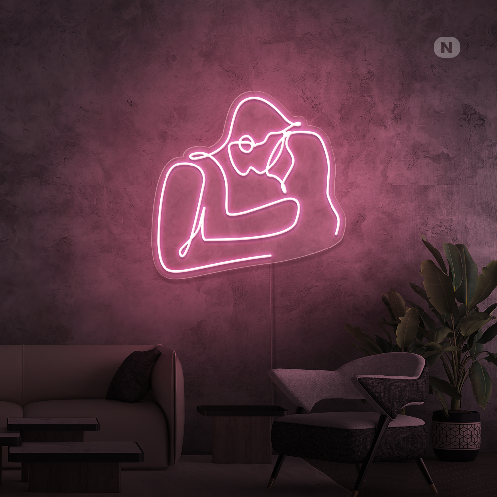Cartel neon Amor de pareja