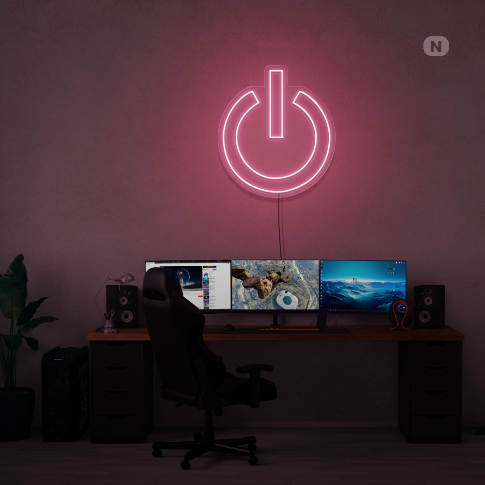 Cartel neon Potencia