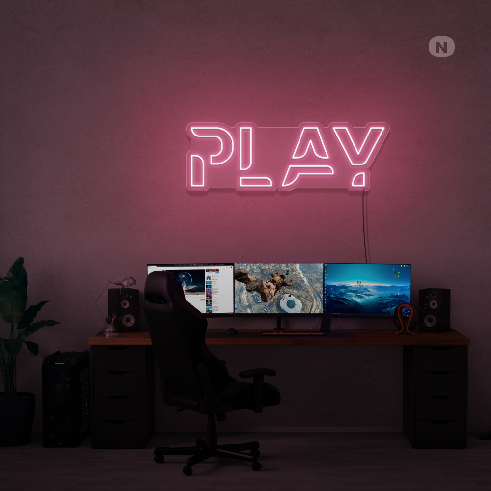 Cartel neon Play