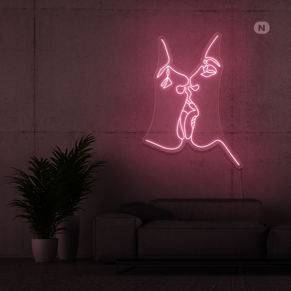 Cartel neon Comparte el amor