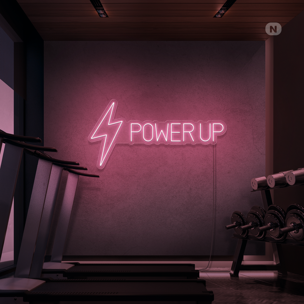 Cartel neon Power Up