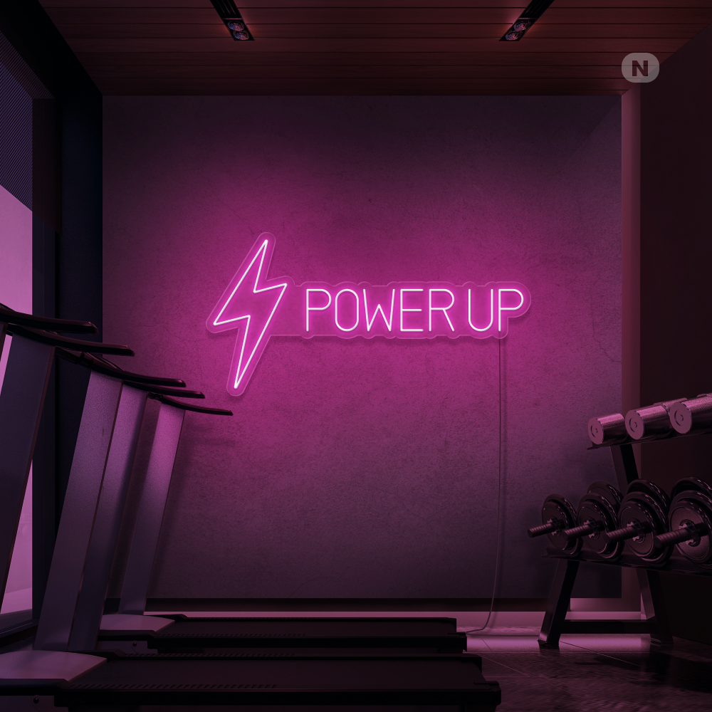 Cartel neon Power Up