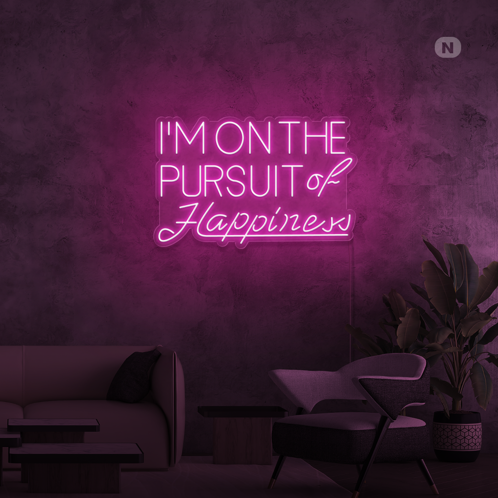 Cartel neon Hapiness