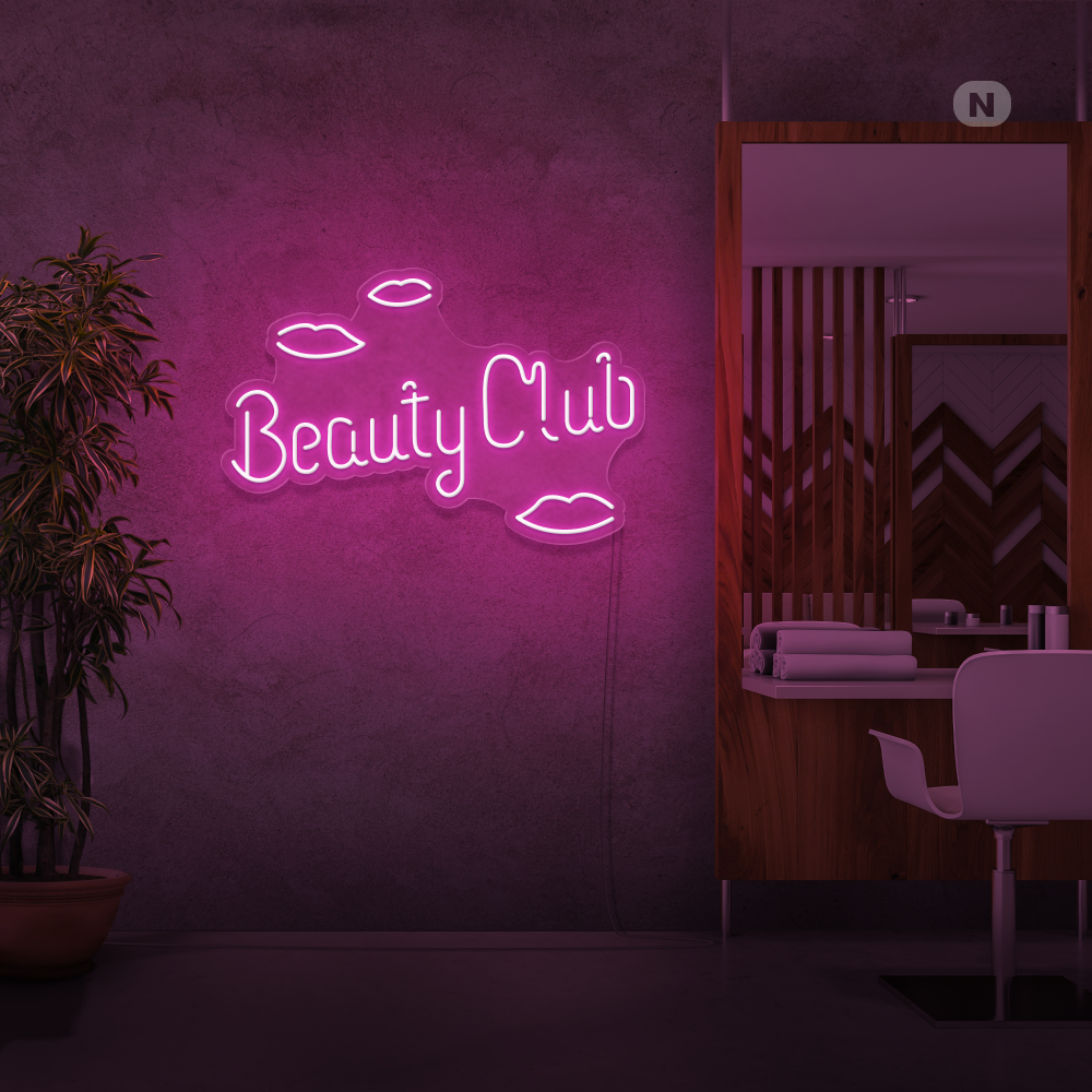 Cartel neon Beauty Club