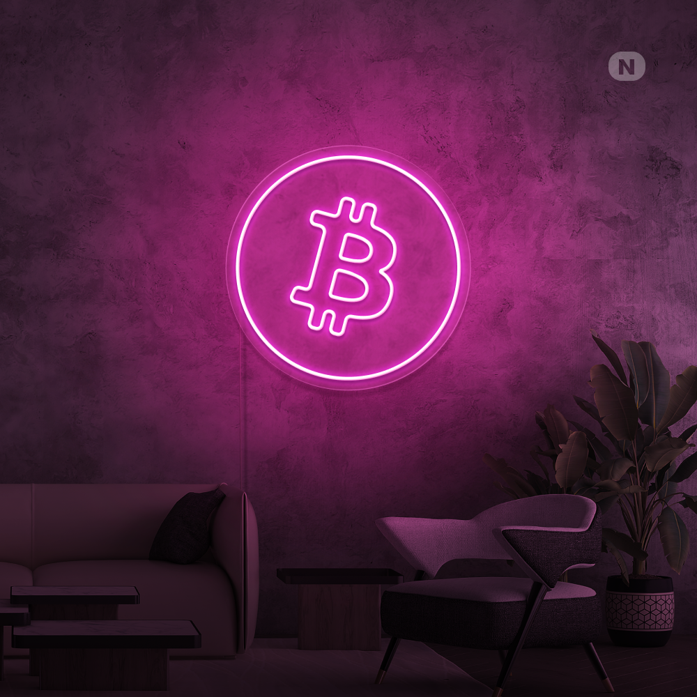 Cartel neon Bitcoin