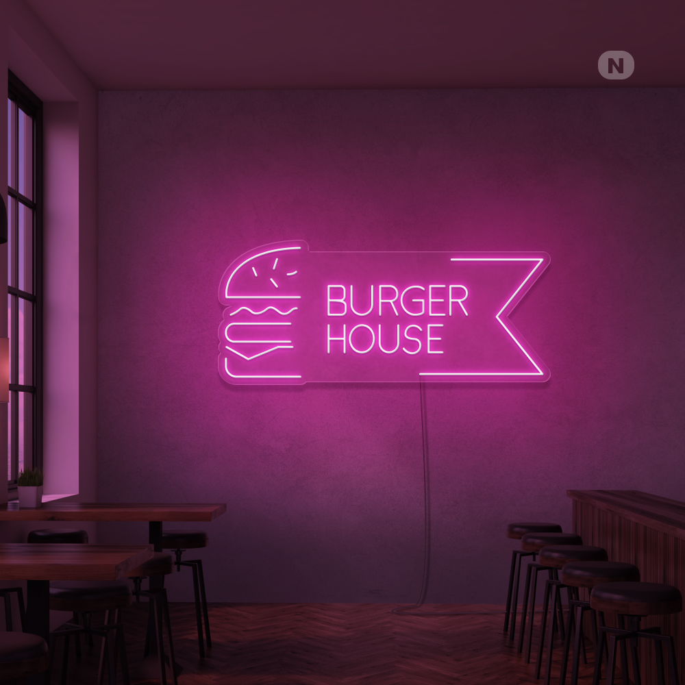 Cartel neon Burger House