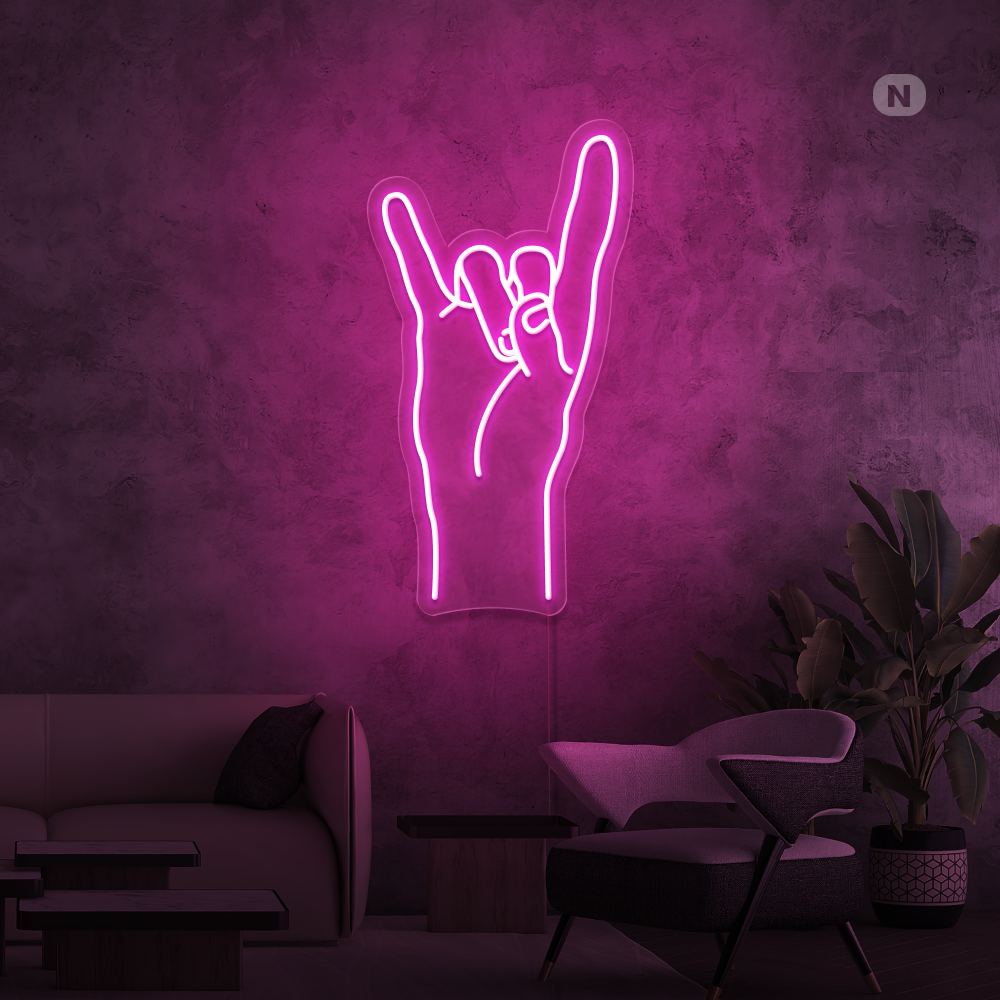 Cartel neon Rock & Roll