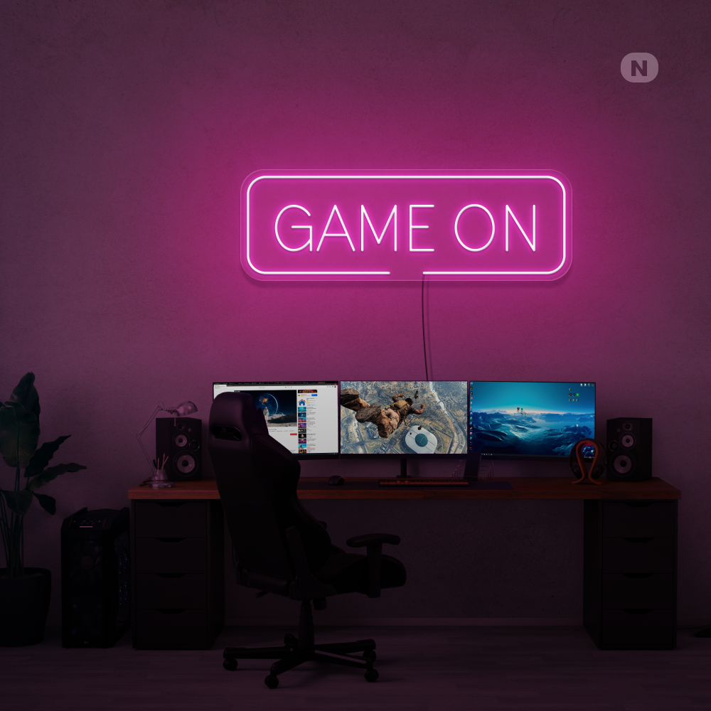 Cartel neon Game On