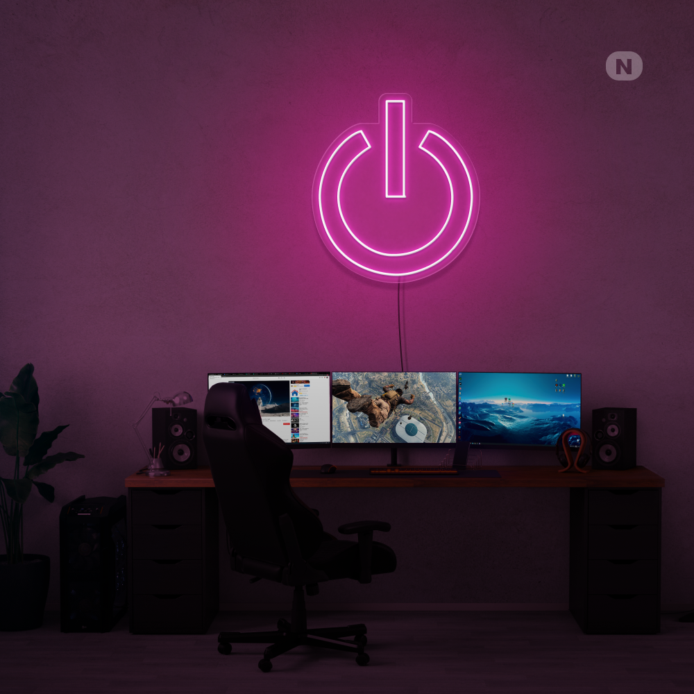 Cartel neon Potencia
