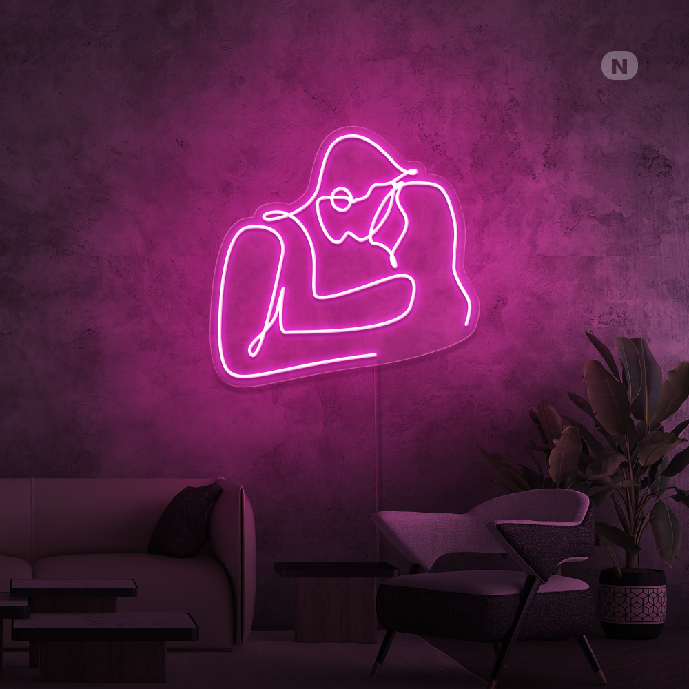 Cartel neon Amor de pareja