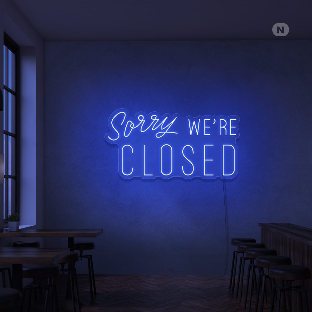 Cartel neon Closed