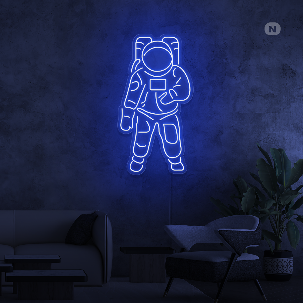 Cartel neon Astronauta