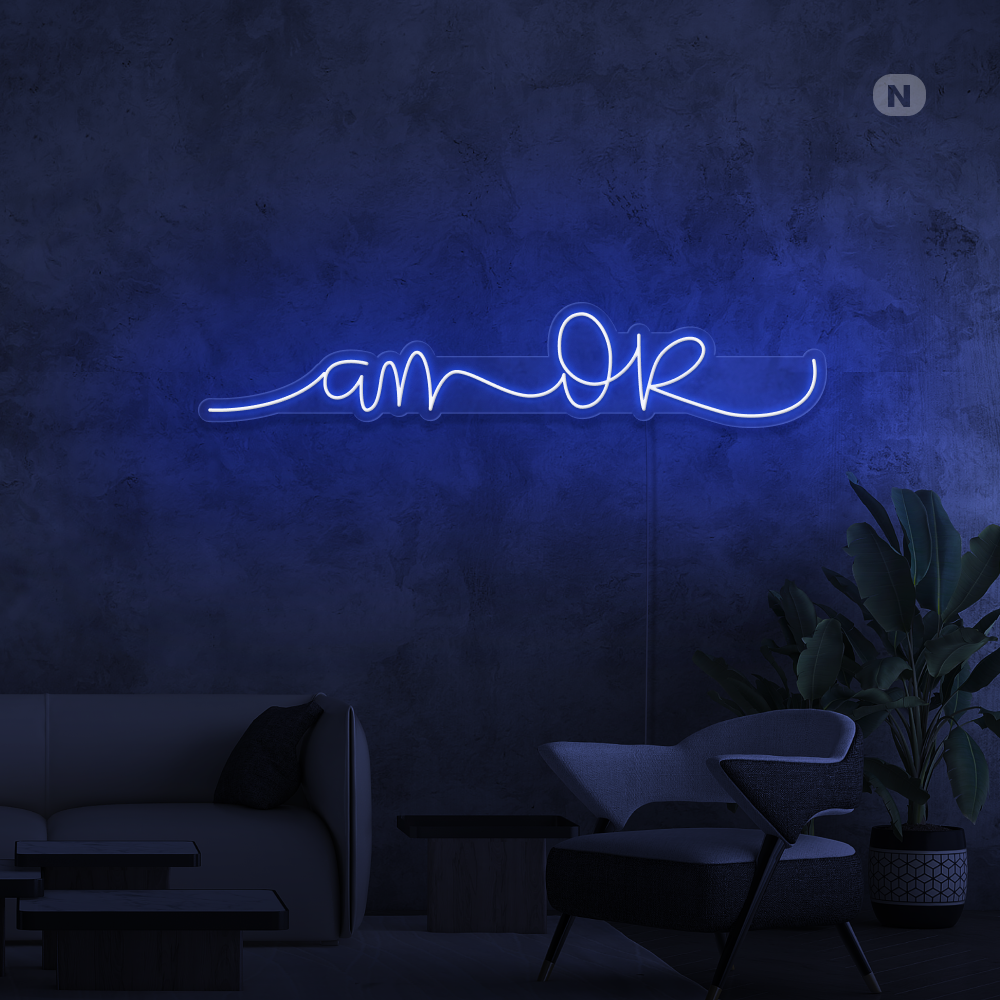 Cartel neon Amor 2