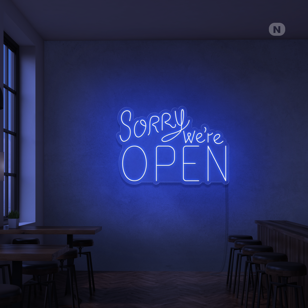 Cartel neon Open