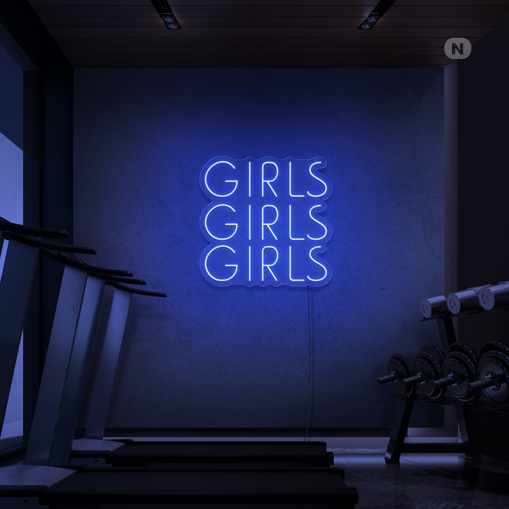 Cartel neon Girls Girls Girls