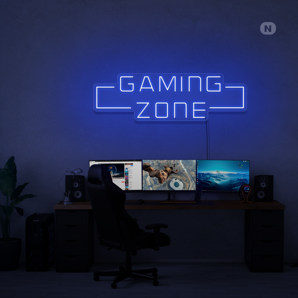 Cartel de neón Gaming Zone